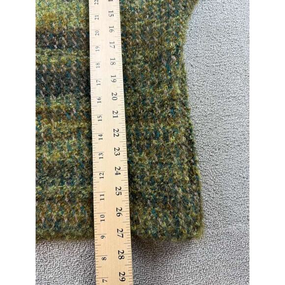 Renee Green Handwoven Designs Artisan Cardigan Sweater XL Green Button Front - Picture 5 of 7